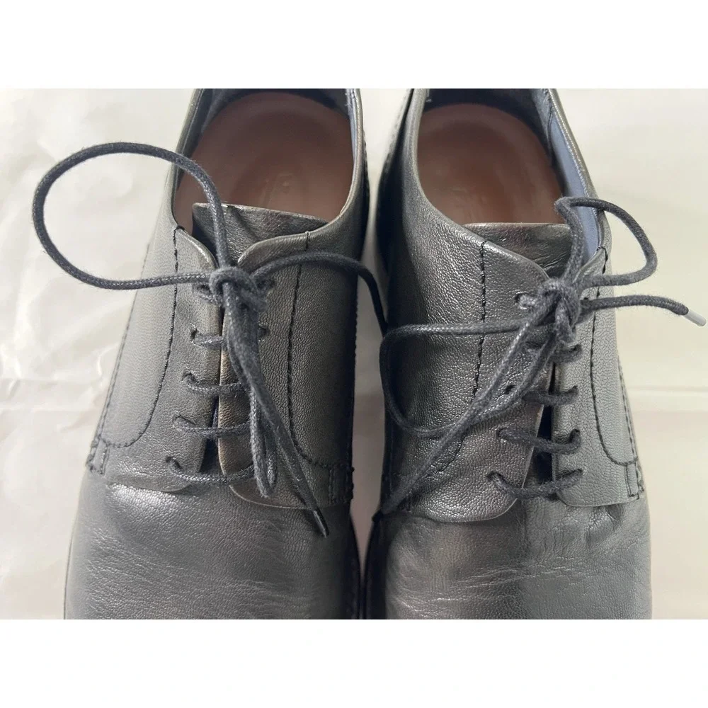 Frye Mens Corey Oxford Lace Up Goat Leather Black Casual Dress Wedding Shoes 11M